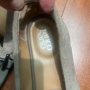Franco Sarto Tan Suede Loafers